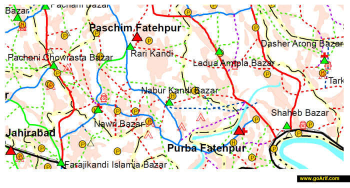 Mandartali Ideal Village Local Map - Goarif
